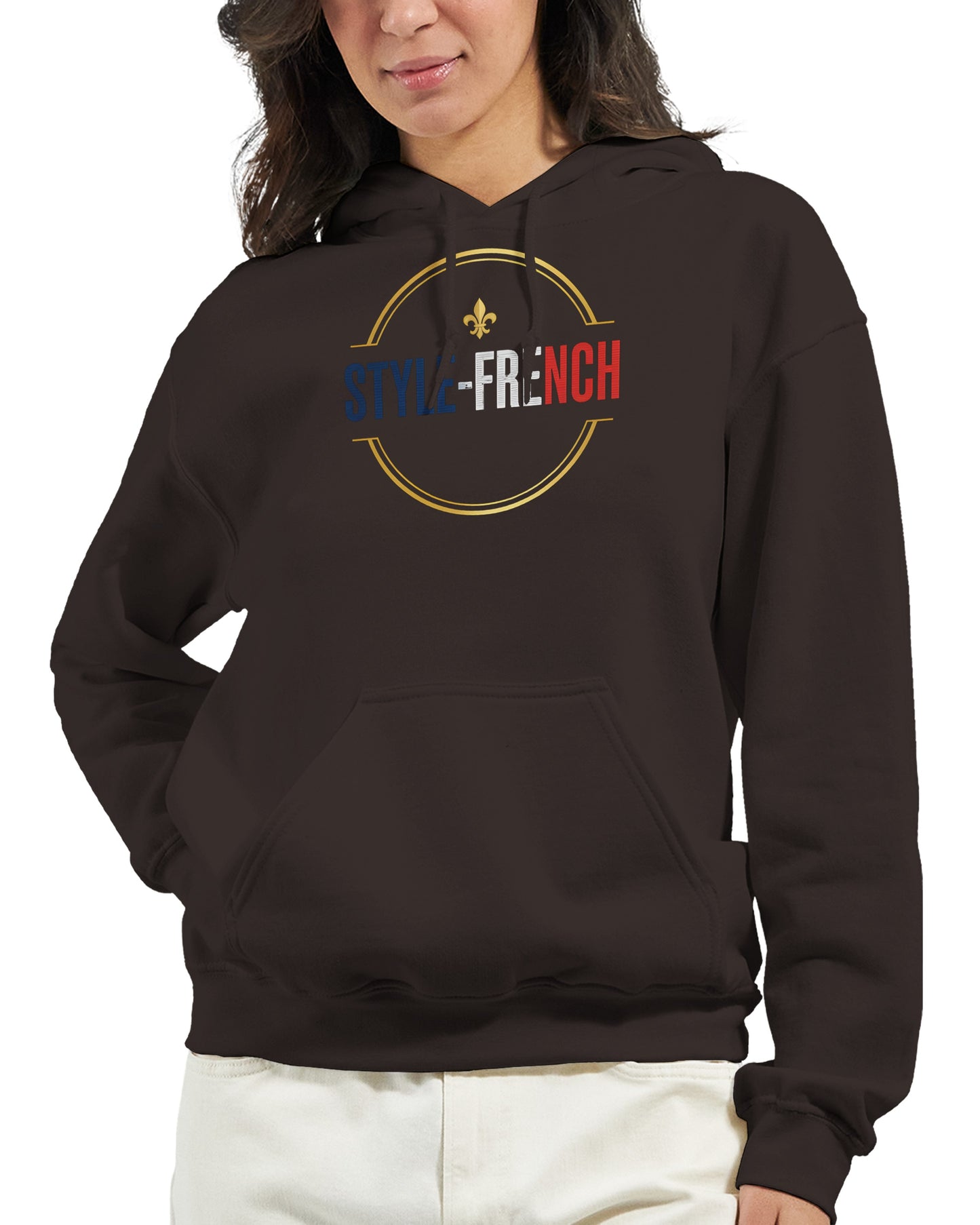Sweat à capuche femme Debout la France - Hoodie en coton mélangé premium