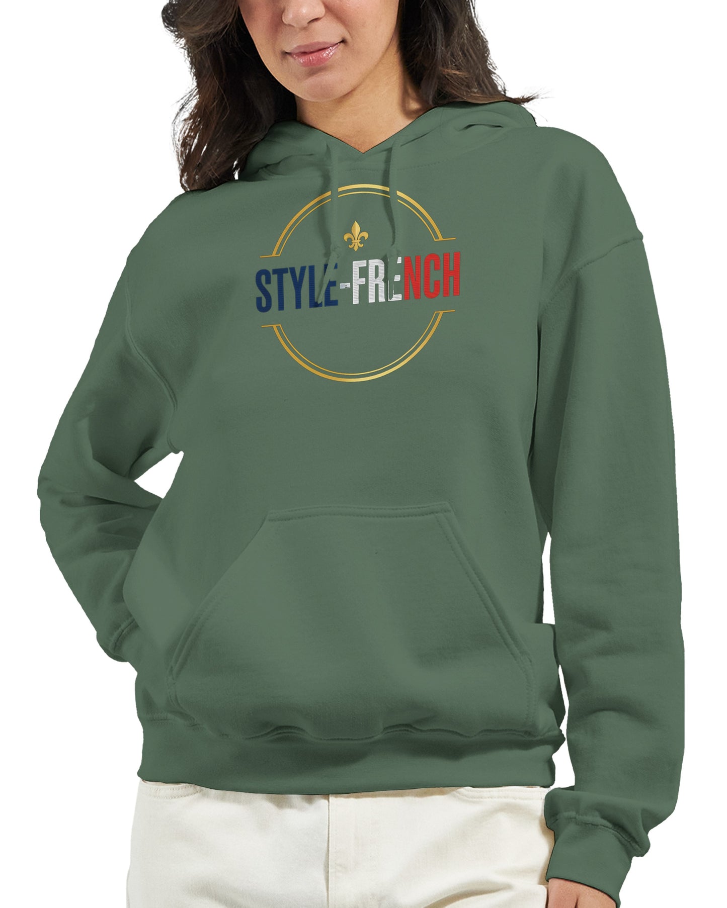 Sweat à capuche femme Debout la France - Hoodie en coton mélangé premium