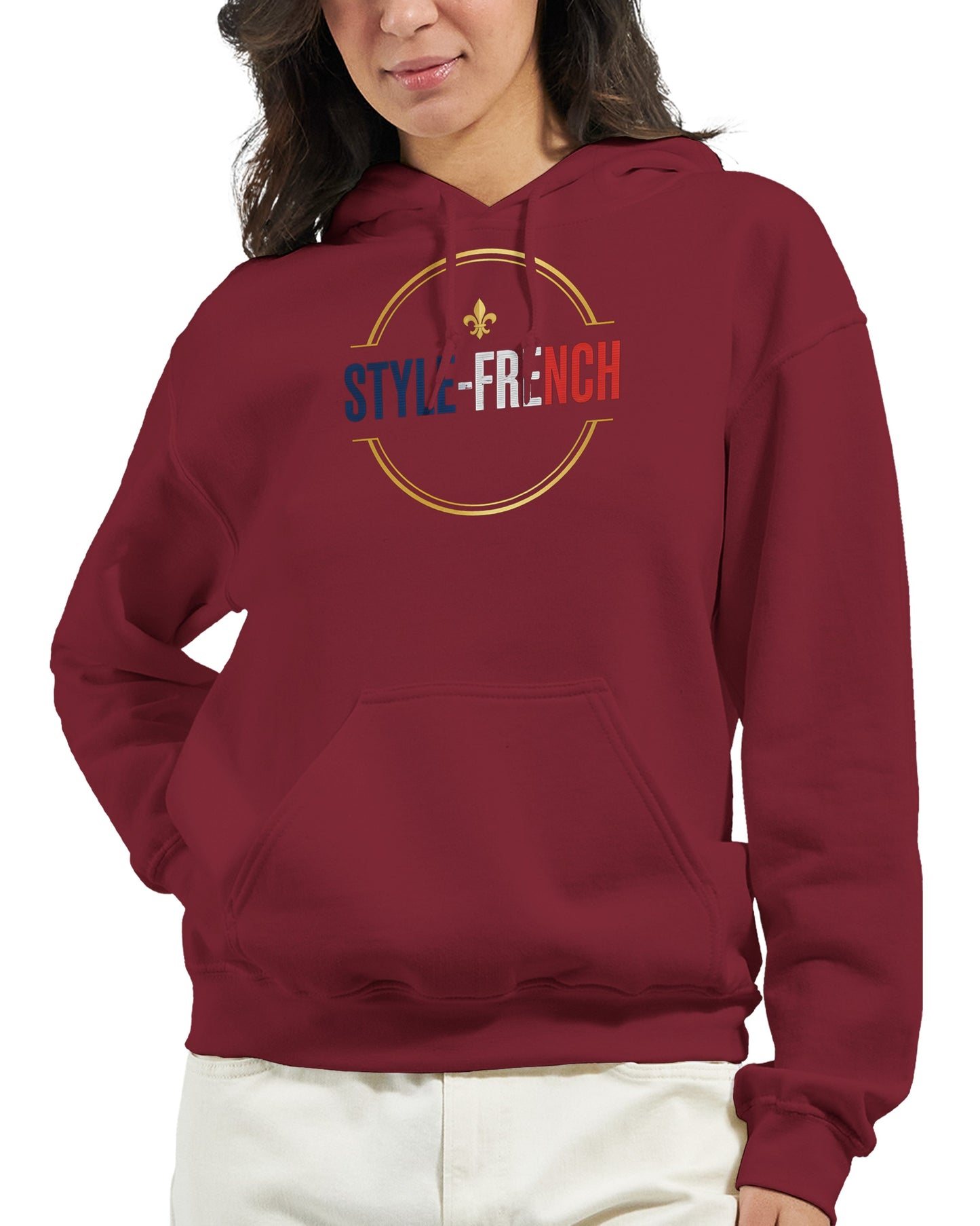 Sweat à capuche femme Debout la France - Hoodie en coton mélangé premium