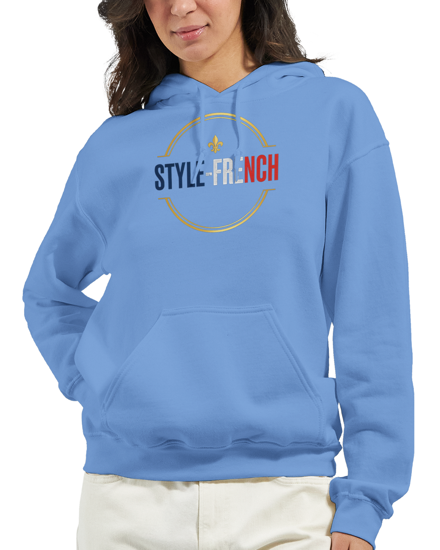 Sweat à capuche unisexe bordeaux Ville de France - Confort premium
