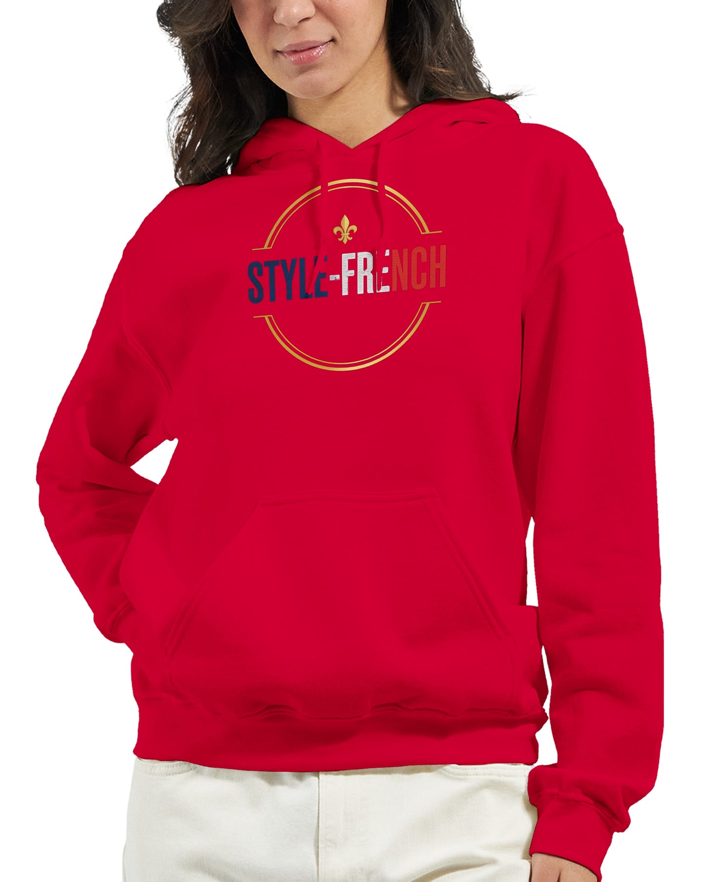 Sweat à capuche femme Debout la France - Hoodie en coton mélangé premium