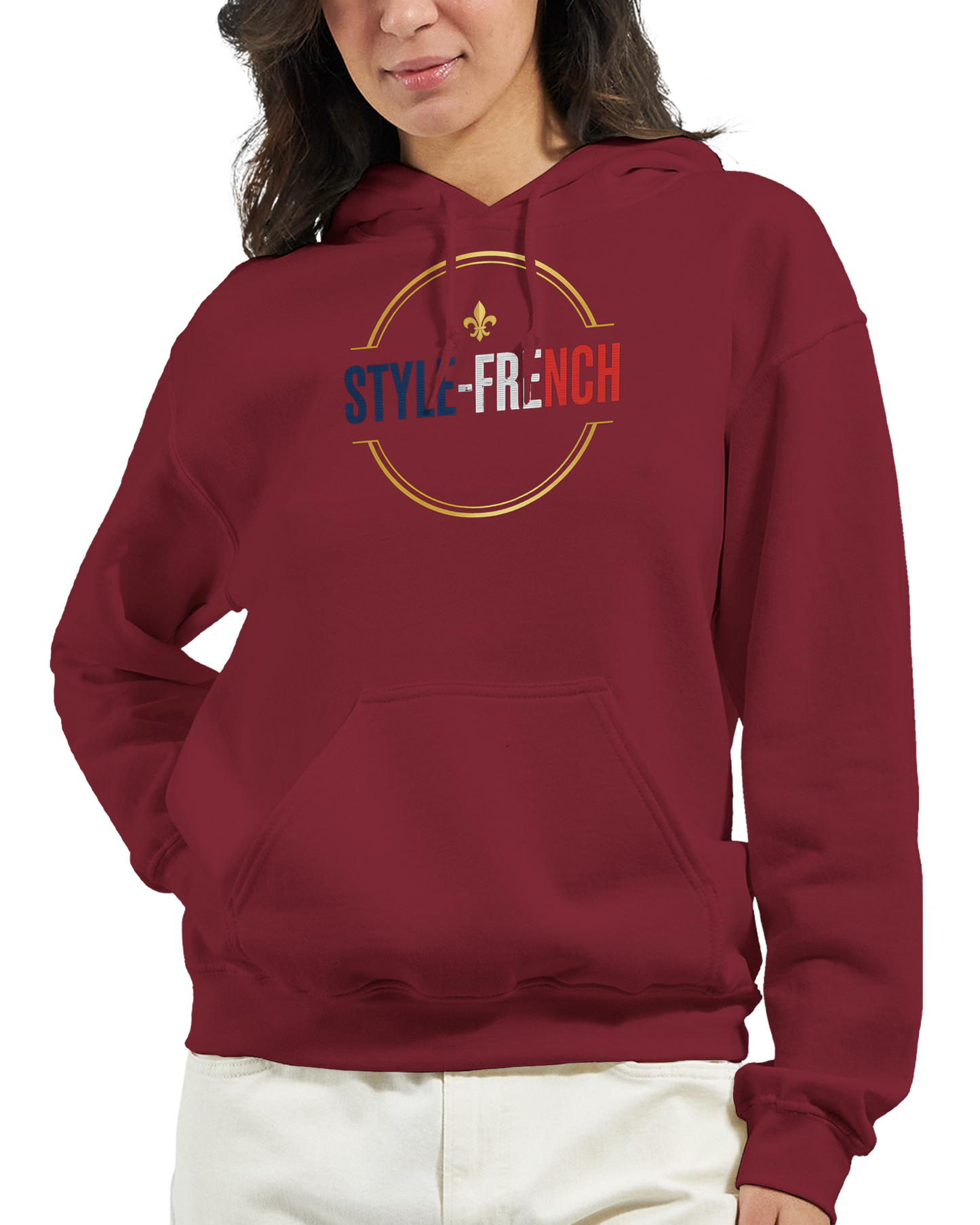Sweat à Capuche Femme Fière d'être Française - Confort Premium