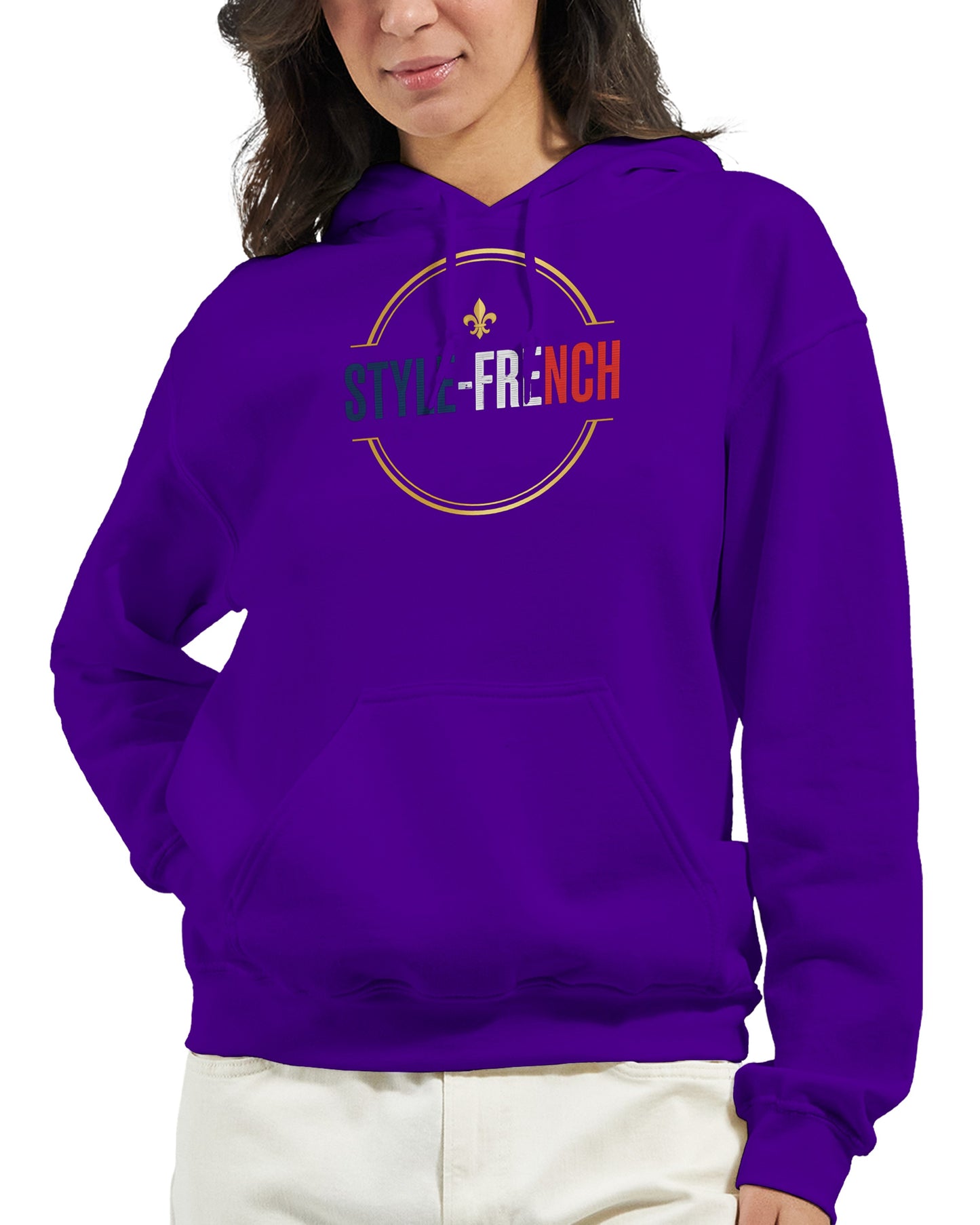 Sweat à capuche femme Debout la France - Hoodie en coton mélangé premium