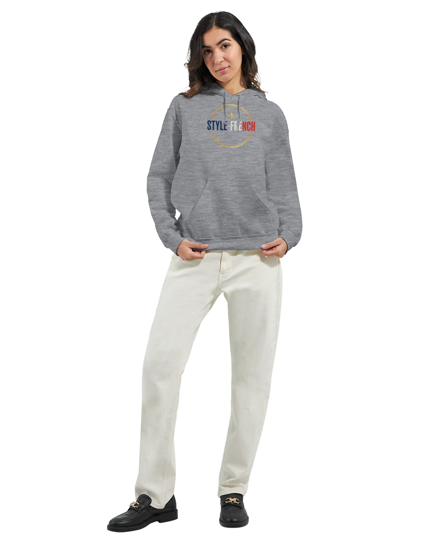 Sweat à capuche femme Debout la France - Hoodie en coton mélangé premium