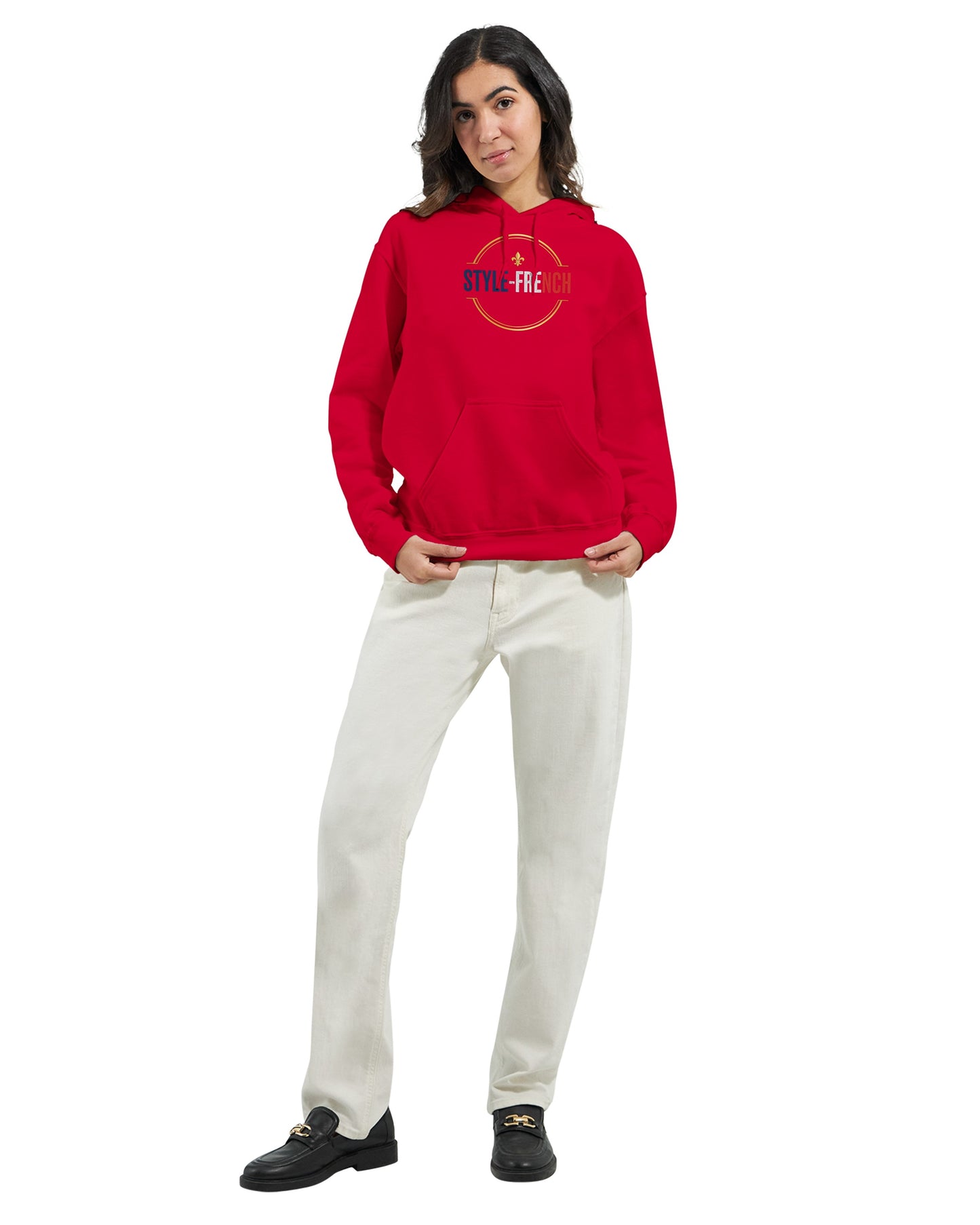 Sweat à capuche femme Debout la France - Hoodie en coton mélangé premium