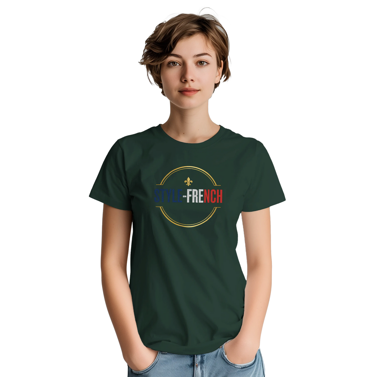 T-shirt Femme Jeanne d'Arc - Symbole Iconique en Coton Premium