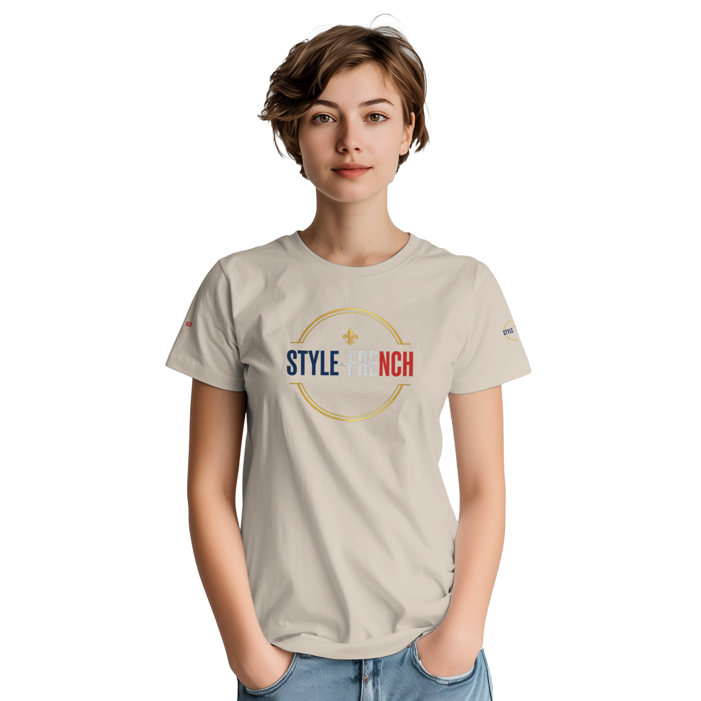 T-Shirt Femme Fière d'Être Française – Coton Premium