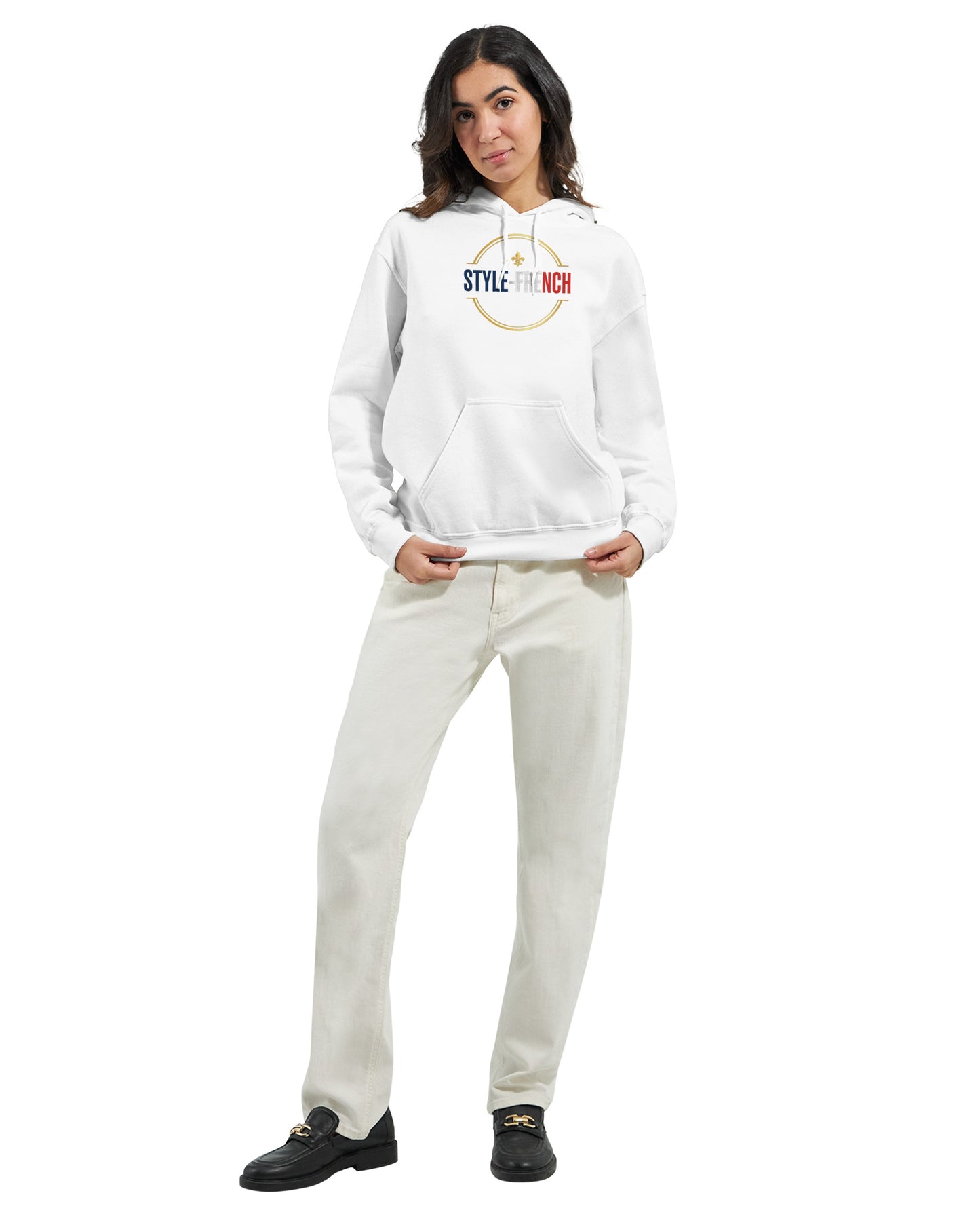 Sweat à capuche femme Debout la France - Hoodie en coton mélangé premium