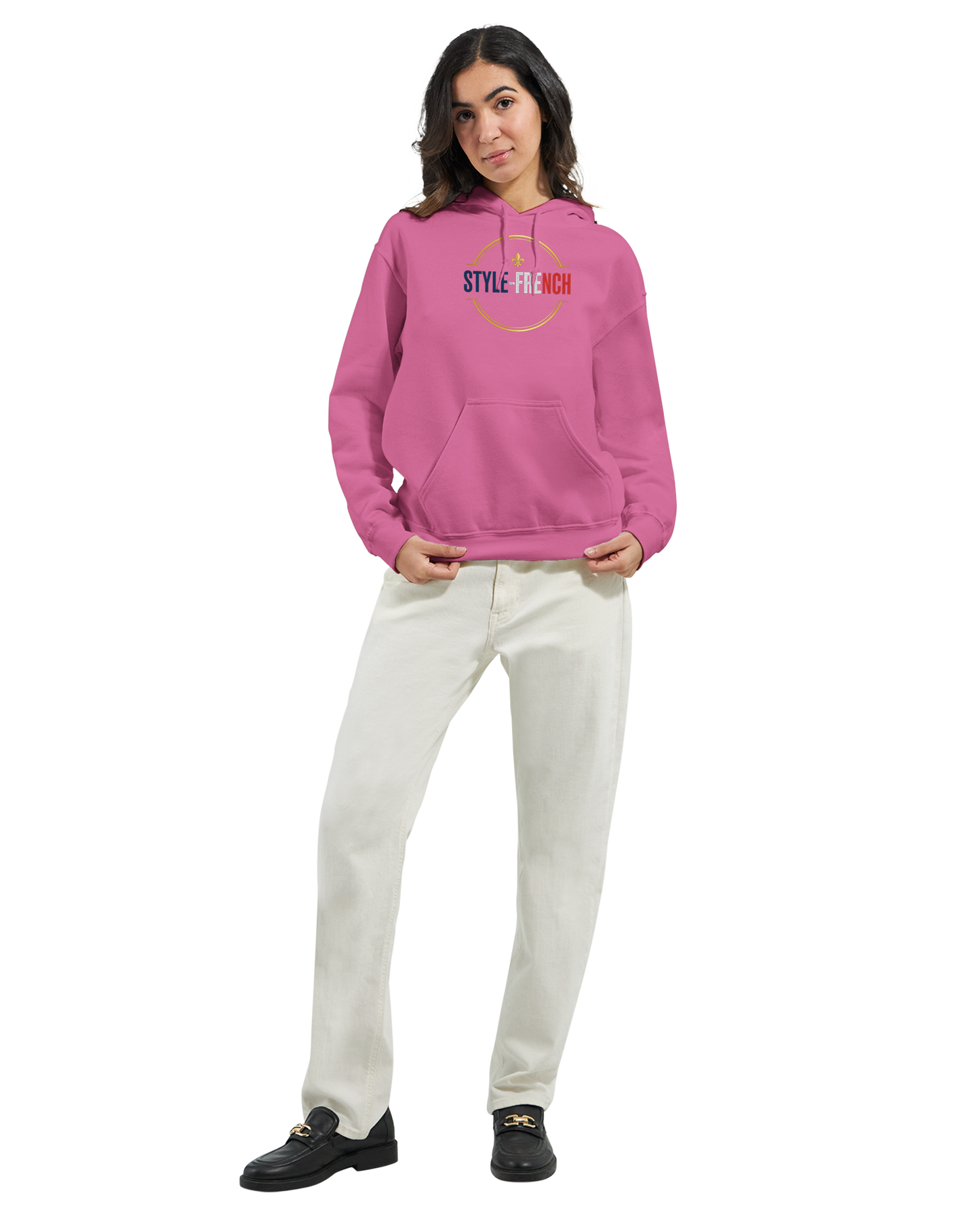 Sweat à Capuche Femme Fière d'être Française - Confort Premium