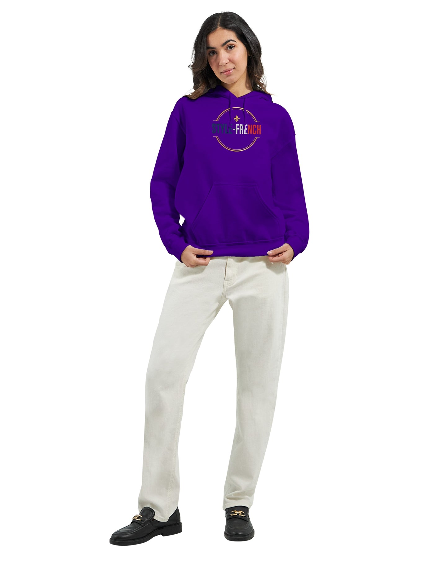 Sweat à capuche femme Debout la France - Hoodie en coton mélangé premium