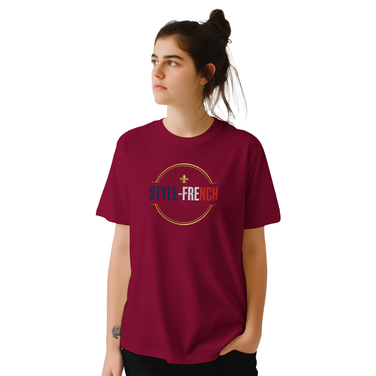 T-shirt  femme L'âme de France – Premium Cotton Tee with Classic French Design