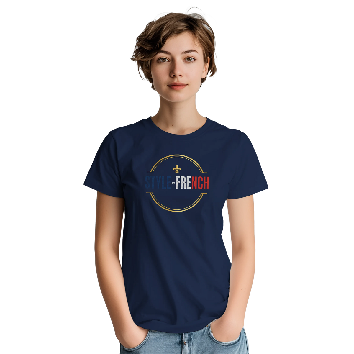 T-Shirt Femme Rose Cathédrale | Gildan 5000 Coton Épais