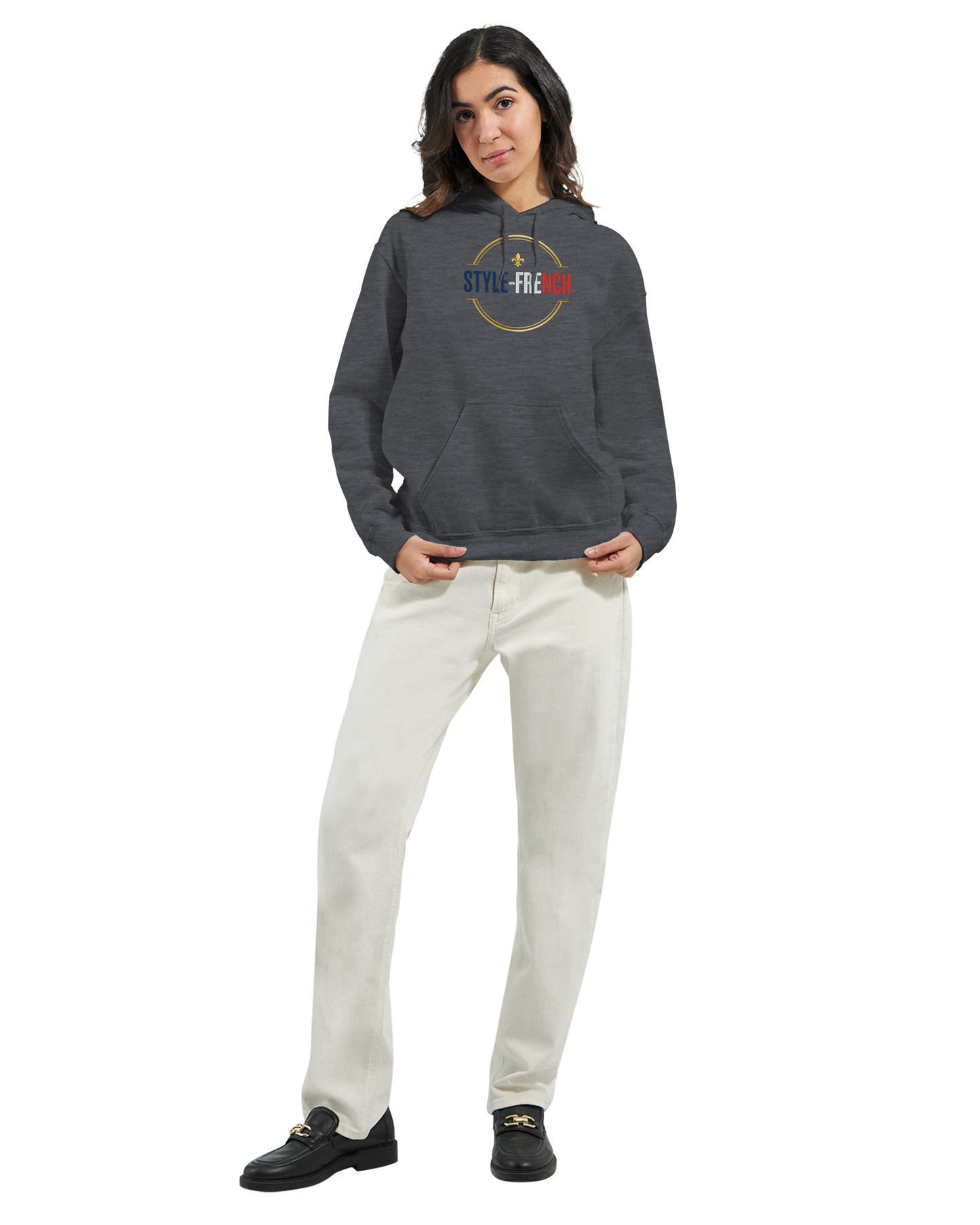Sweat à Capuche Femme Fière d'être Française - Confort Premium