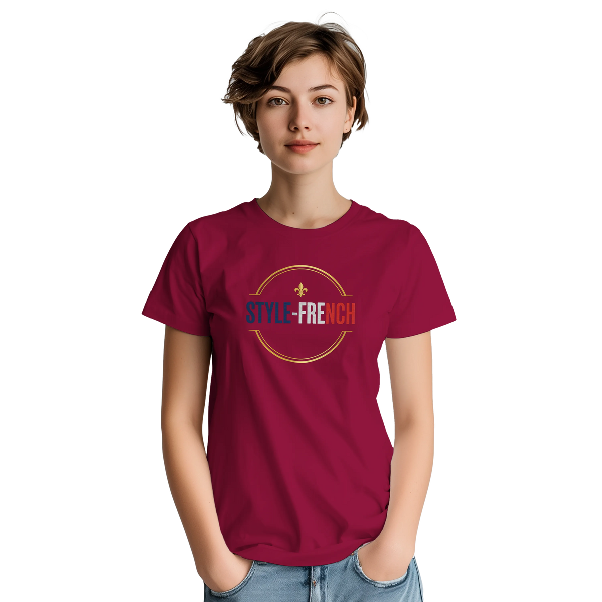 T-shirt Femme Jeanne d'Arc - Symbole Iconique en Coton Premium