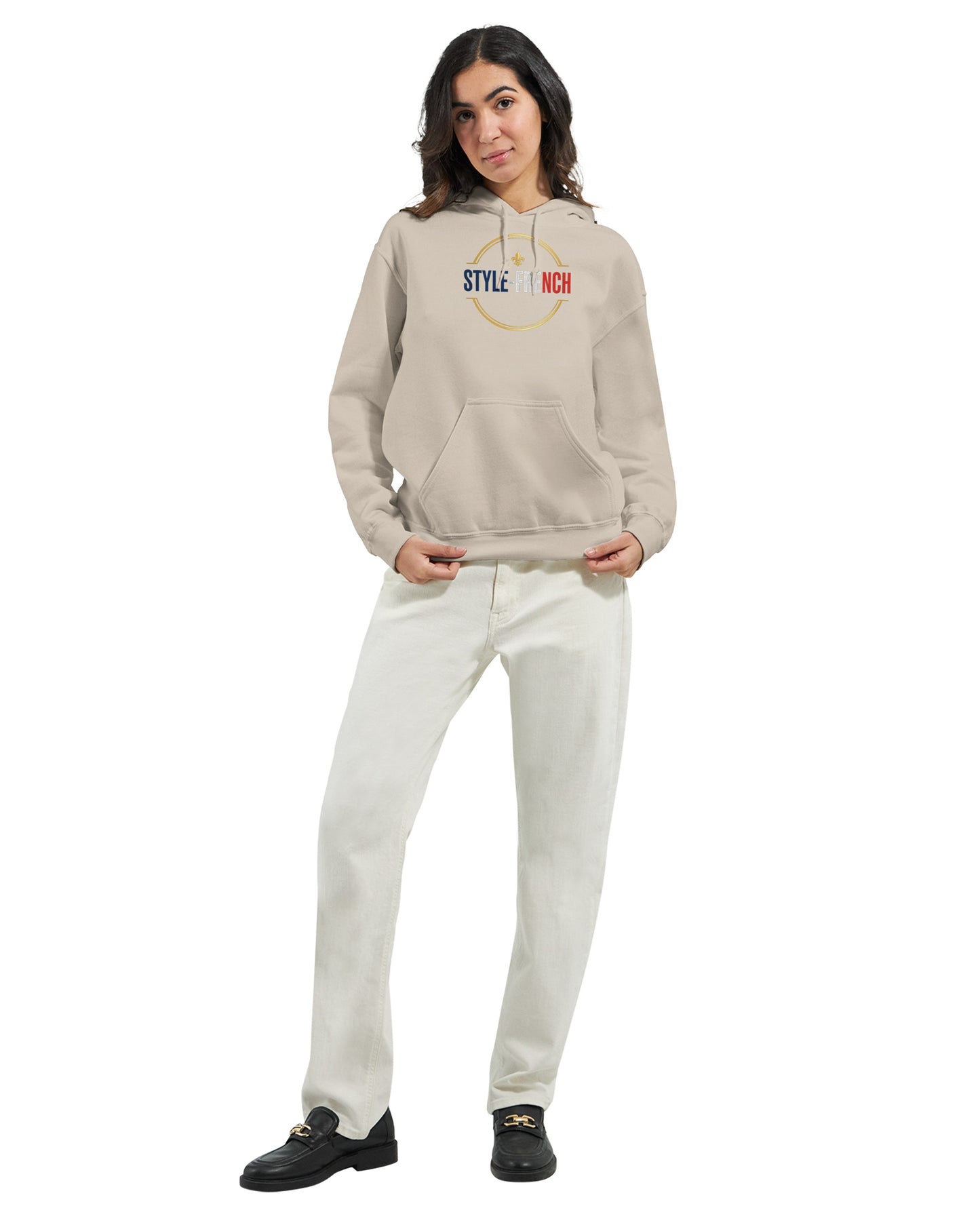 Sweat à capuche femme Debout la France - Hoodie en coton mélangé premium