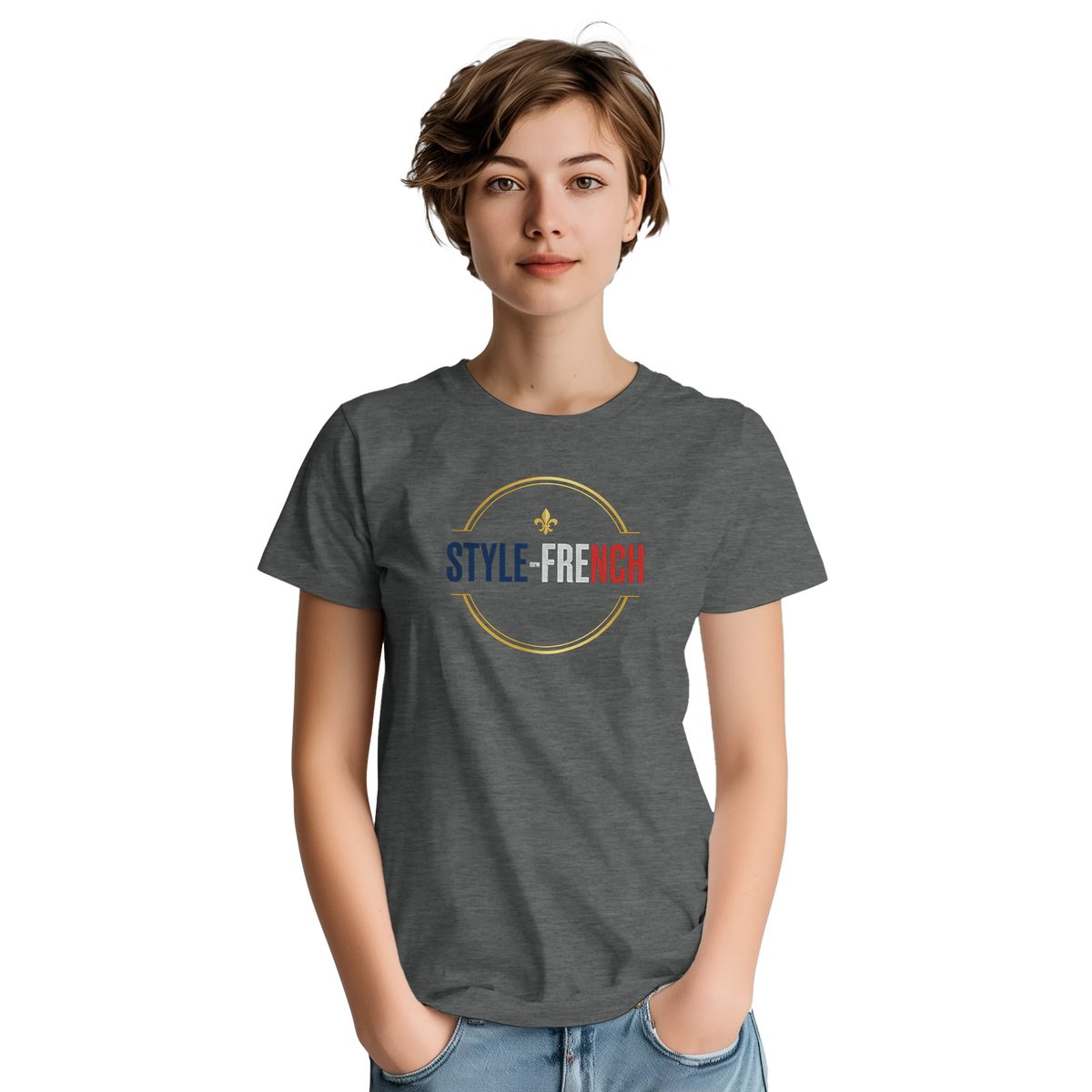 T-Shirt Femme Rose Cathédrale | Gildan 5000 Coton Épais