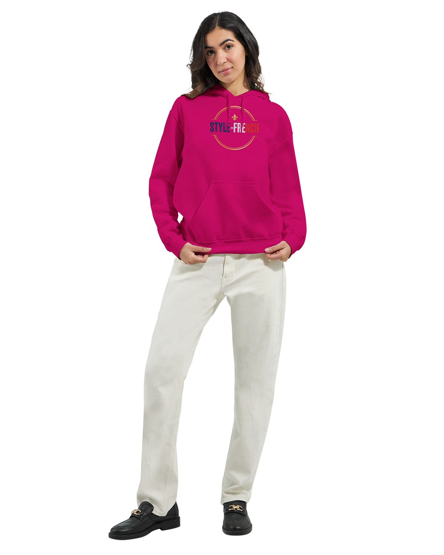 Sweat à capuche femme Debout la France - Hoodie en coton mélangé premium