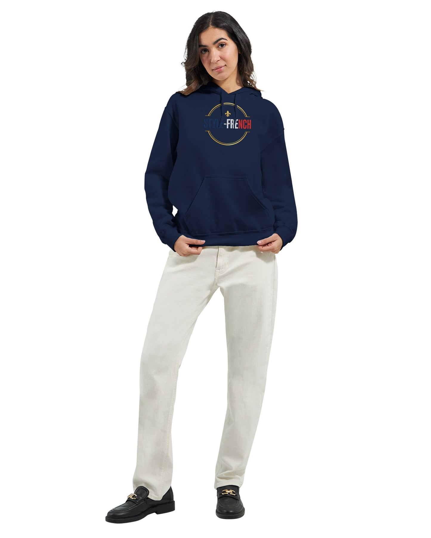 Sweat à capuche femme Debout la France - Hoodie en coton mélangé premium