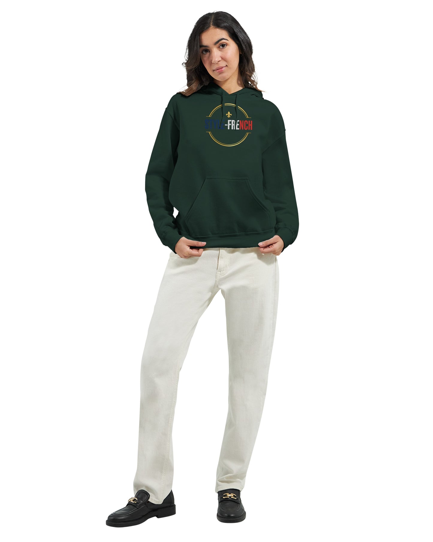 Sweat à capuche femme Debout la France - Hoodie en coton mélangé premium