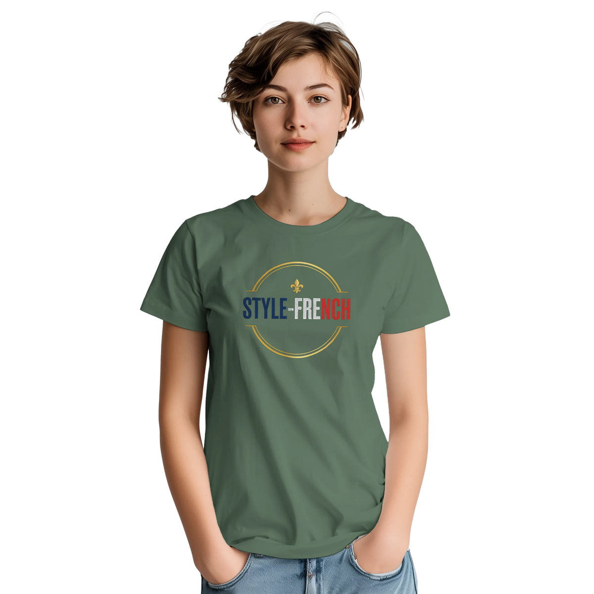 T-shirt Femme Jeanne d'Arc - Symbole Iconique en Coton Premium
