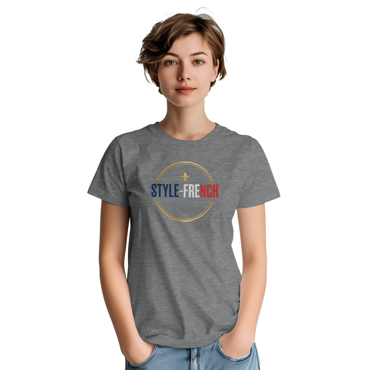 T-Shirt Femme Rose Cathédrale | Gildan 5000 Coton Épais