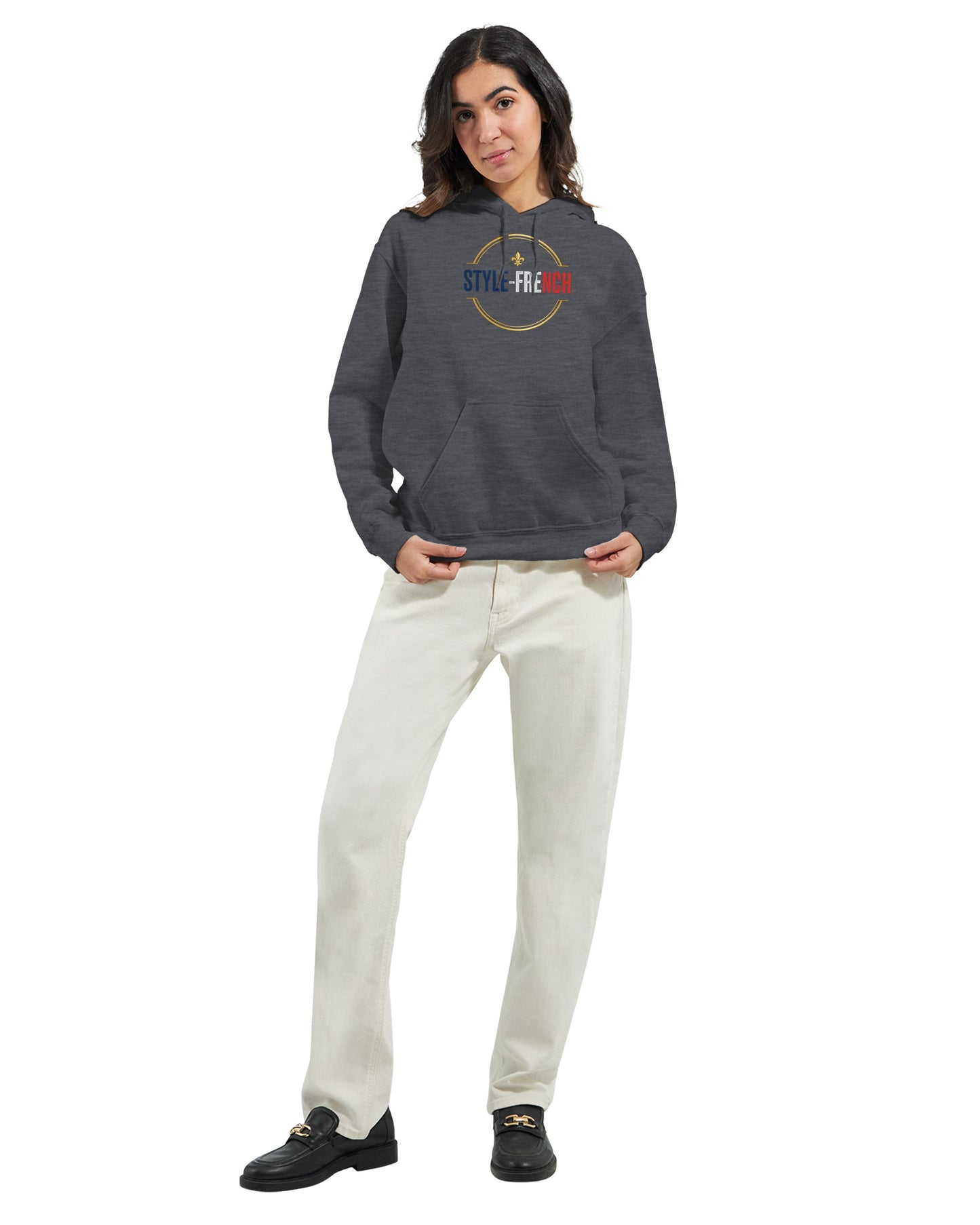 Sweat à capuche femme Debout la France - Hoodie en coton mélangé premium
