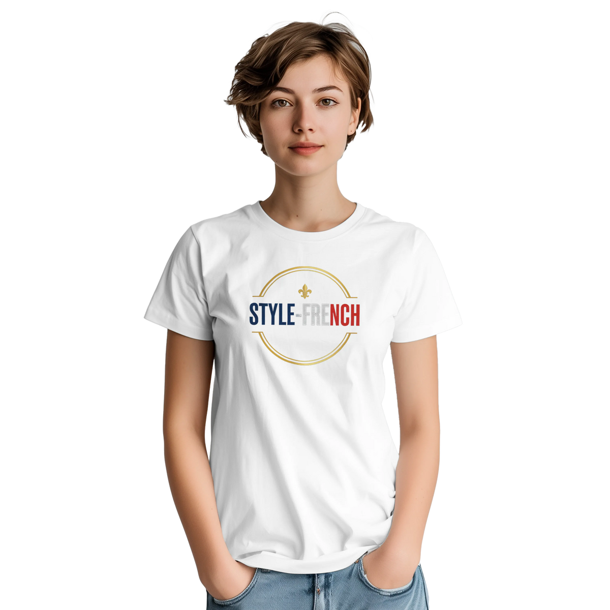 T-Shirt Femme Rose Cathédrale | Gildan 5000 Coton Épais