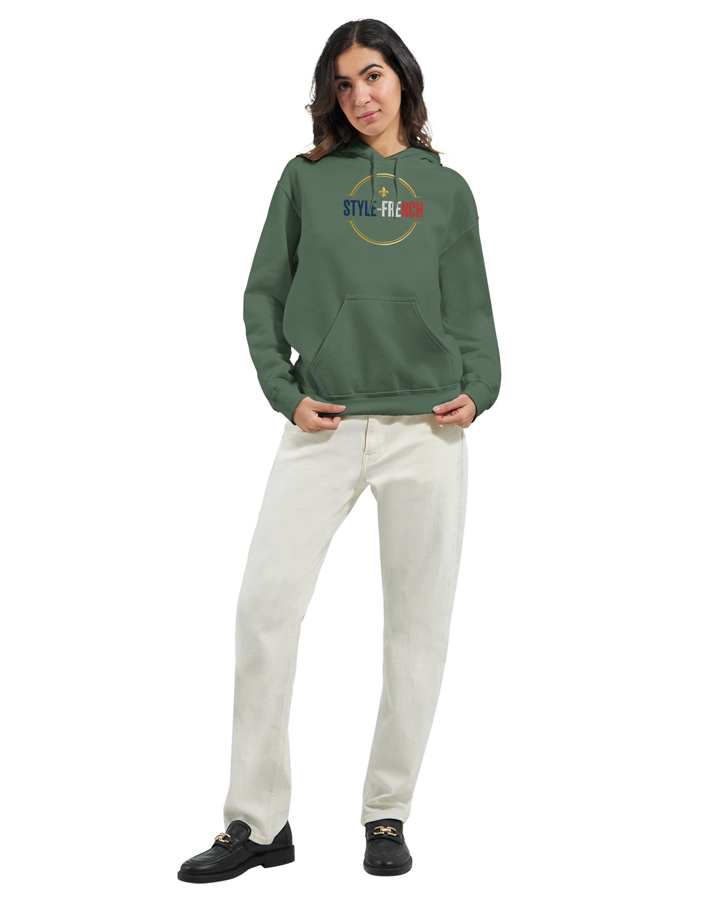 Sweat à capuche femme Debout la France - Hoodie en coton mélangé premium