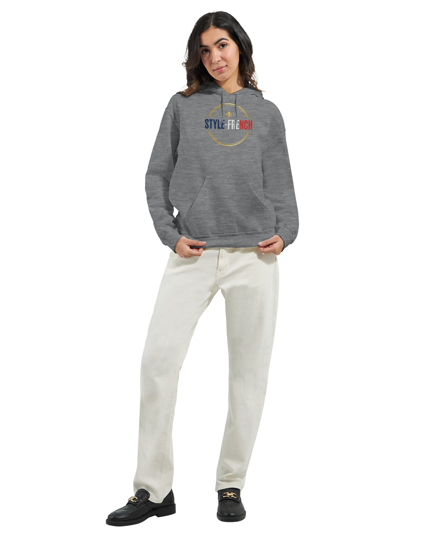 Sweat à capuche femme Debout la France - Hoodie en coton mélangé premium