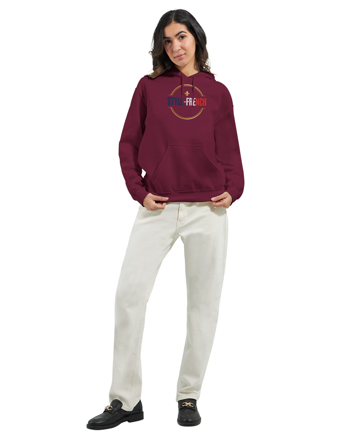 Sweat à capuche femme Debout la France - Hoodie en coton mélangé premium