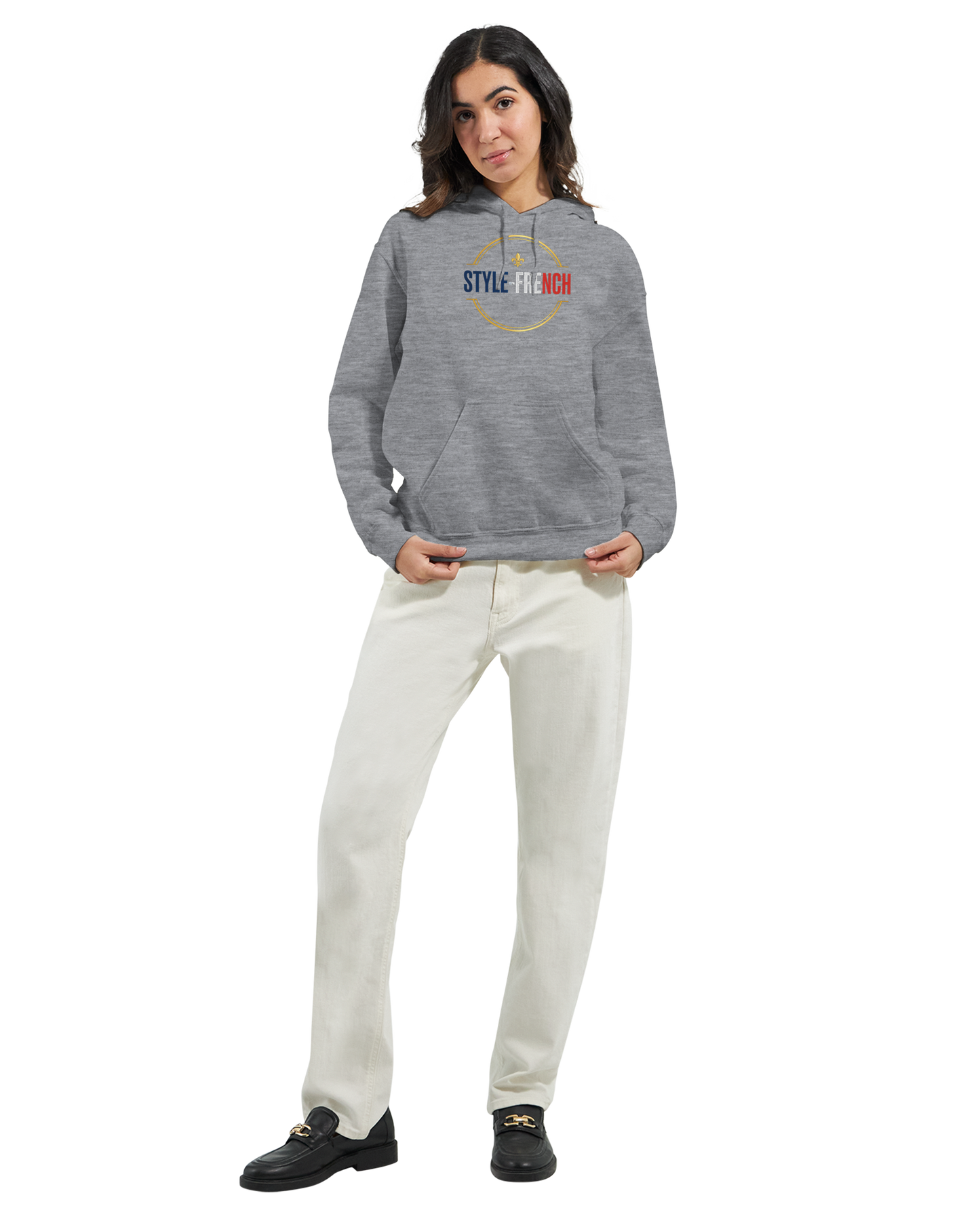Sweat à Capuche Femme Fière d'être Française - Confort Premium