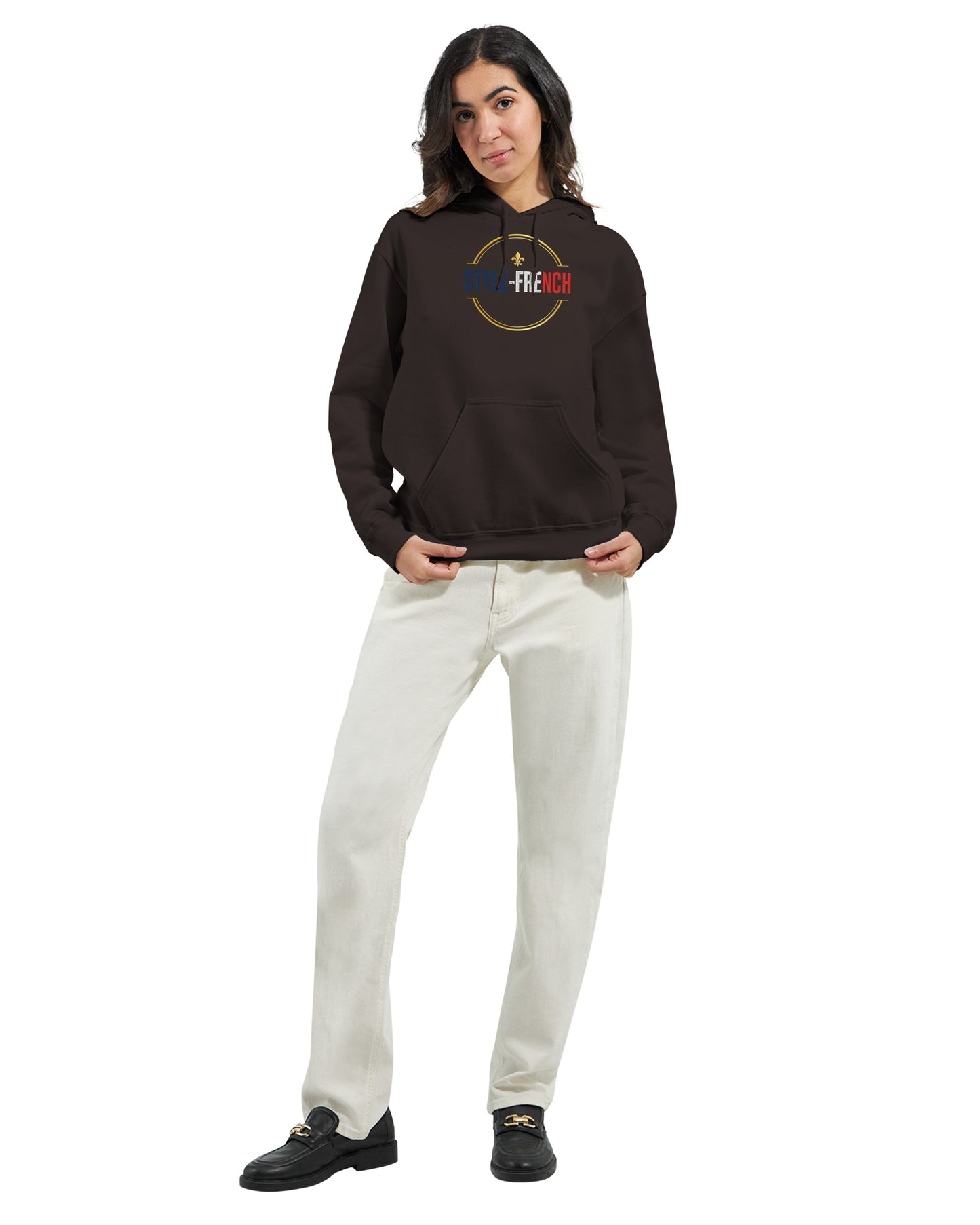 Sweat à capuche femme Debout la France - Hoodie en coton mélangé premium