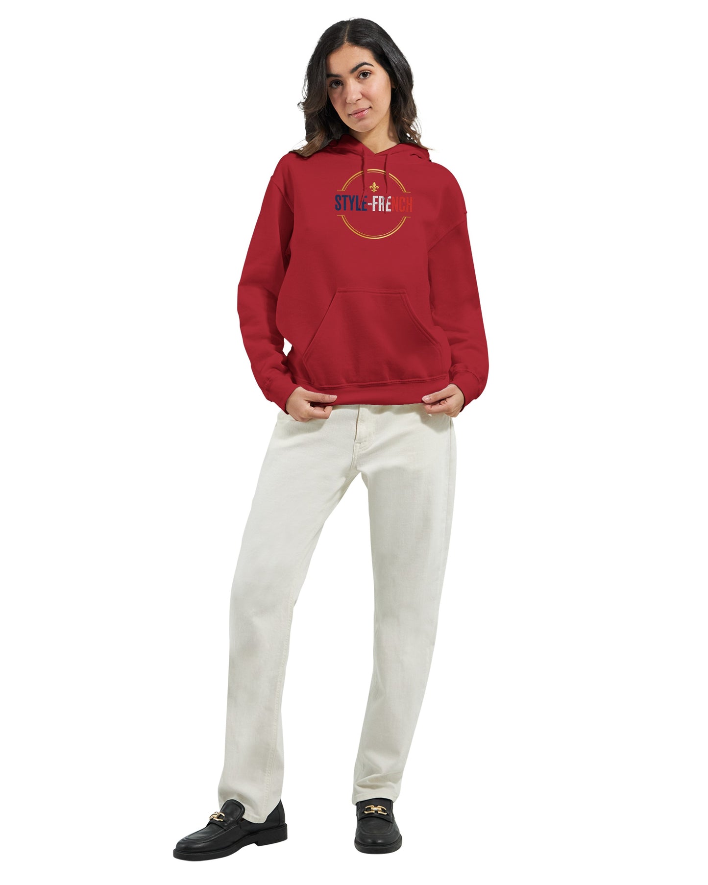 Sweat à capuche femme Debout la France - Hoodie en coton mélangé premium