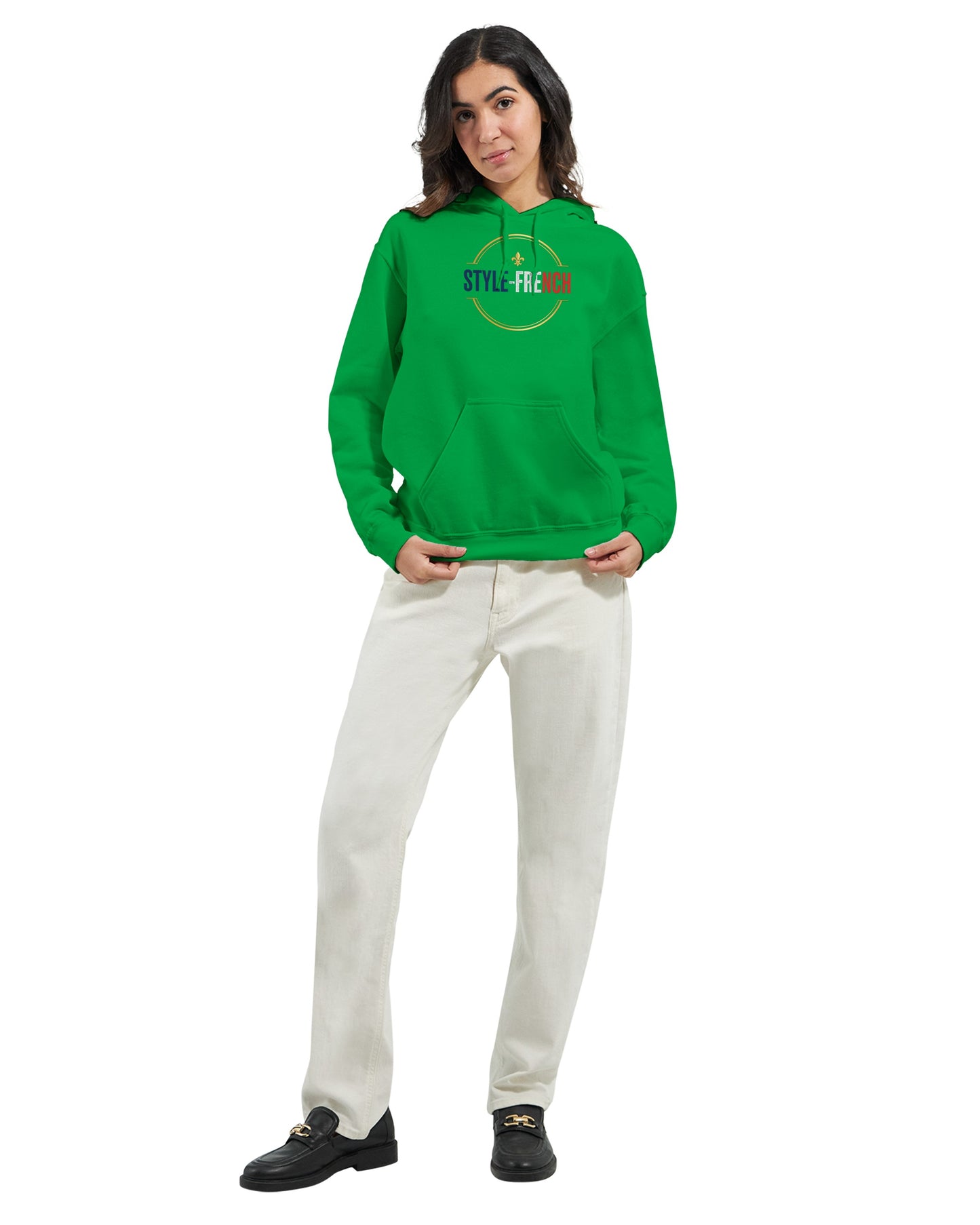 Sweat à capuche femme Debout la France - Hoodie en coton mélangé premium