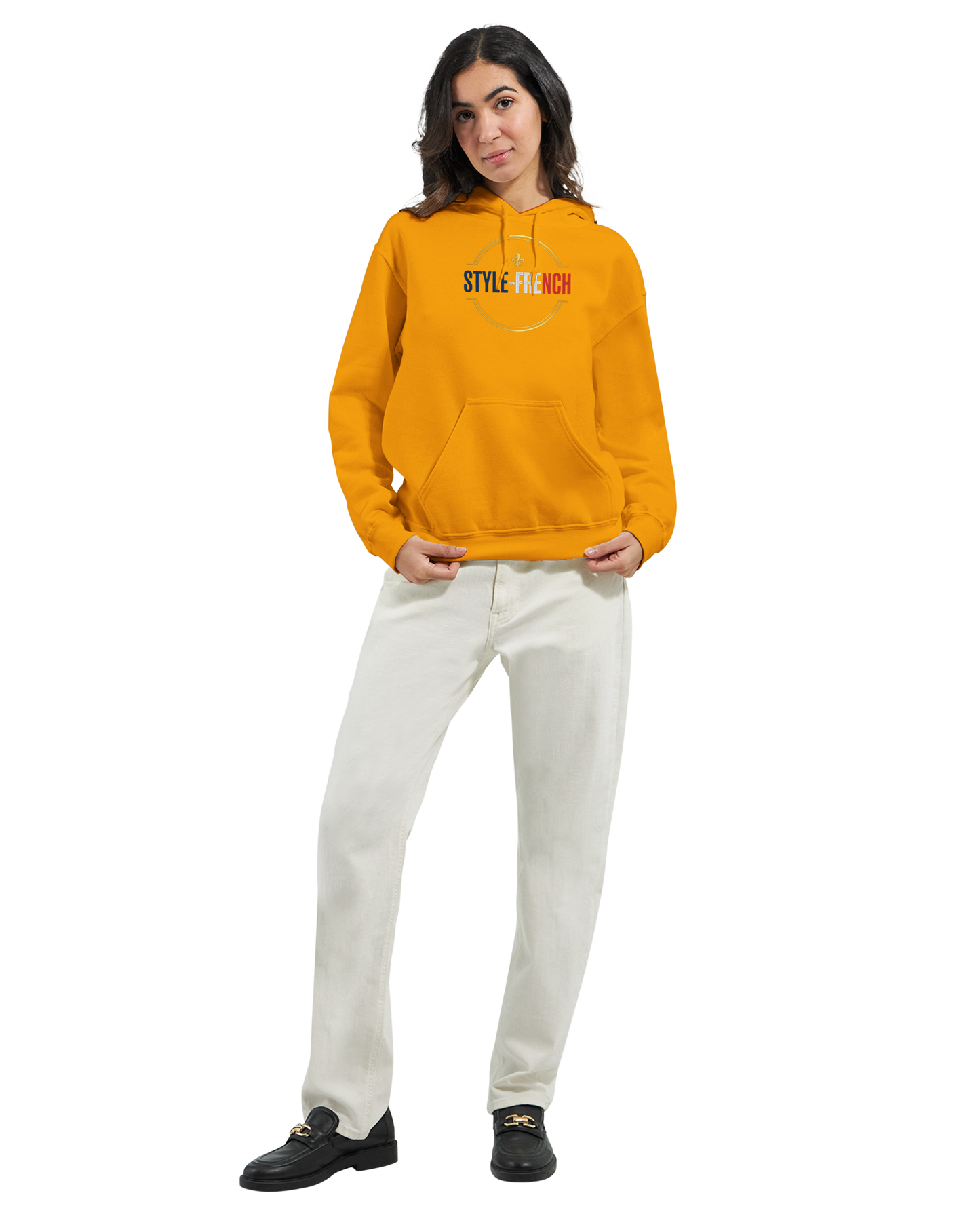 Sweat à capuche unisexe bordeaux Ville de France - Confort premium