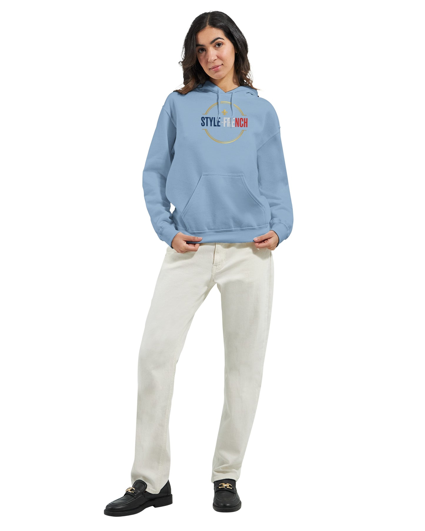Sweat à capuche femme Debout la France - Hoodie en coton mélangé premium
