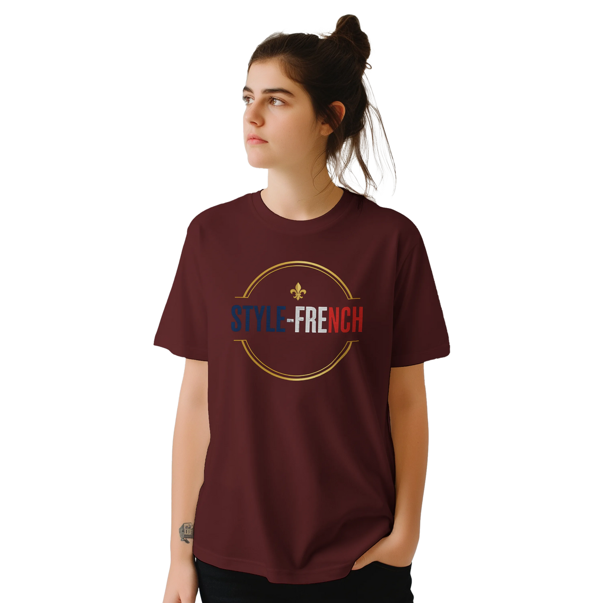 T-Shirt Unisexe Liberté Égalité Apéritif - T-Shirt Humoristique en Coton Premium