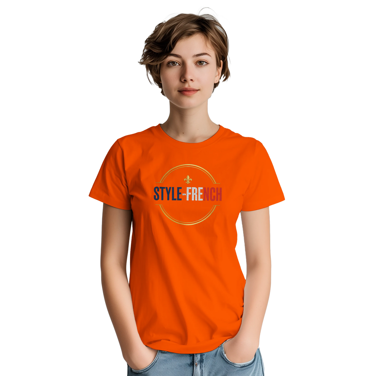 T-Shirt Femme Rose Cathédrale | Gildan 5000 Coton Épais