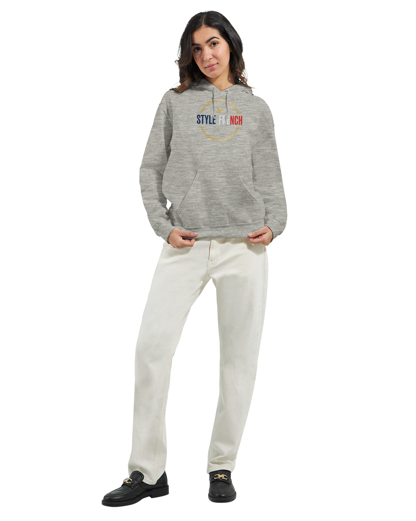 Sweat à capuche femme Debout la France - Hoodie en coton mélangé premium