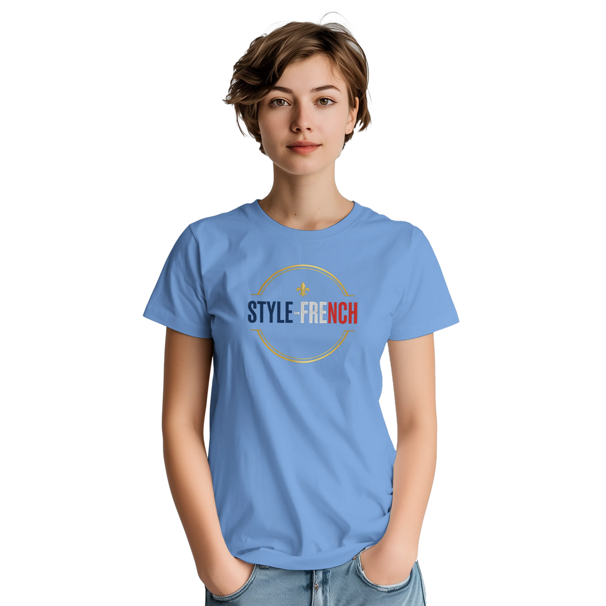 T-Shirt Femme Rose Cathédrale | Gildan 5000 Coton Épais