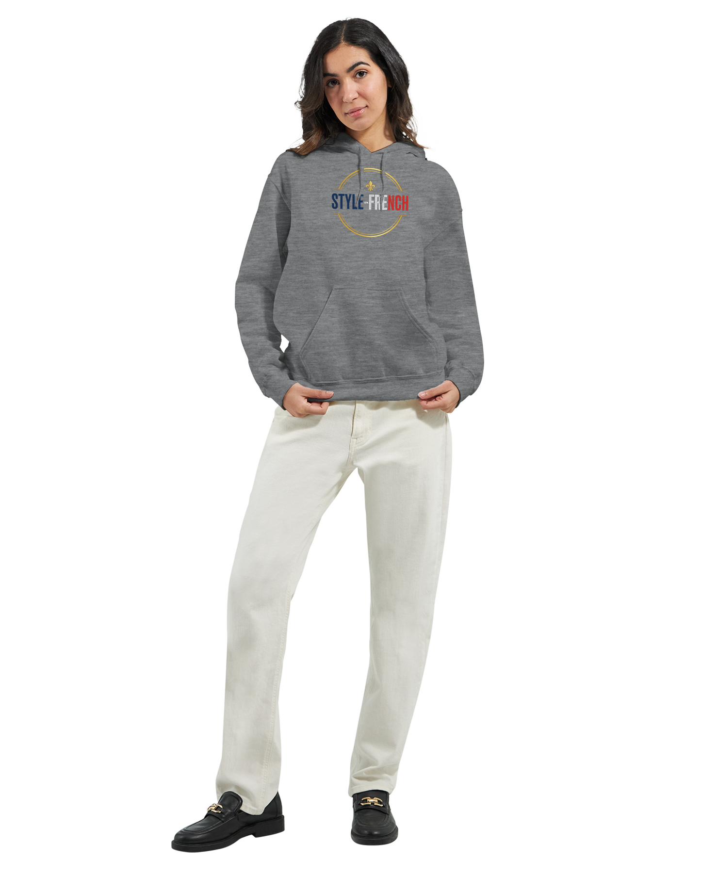 Sweat à Capuche Femme Fière d'être Française - Confort Premium