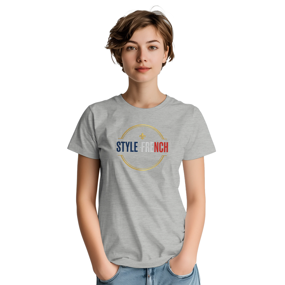 T-Shirt Femme Rose Cathédrale | Gildan 5000 Coton Épais
