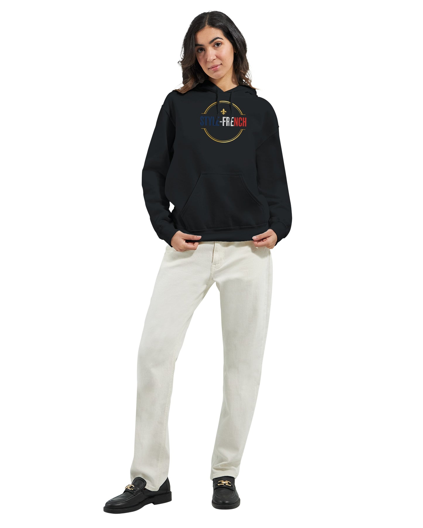 Sweat à capuche femme Debout la France - Hoodie en coton mélangé premium