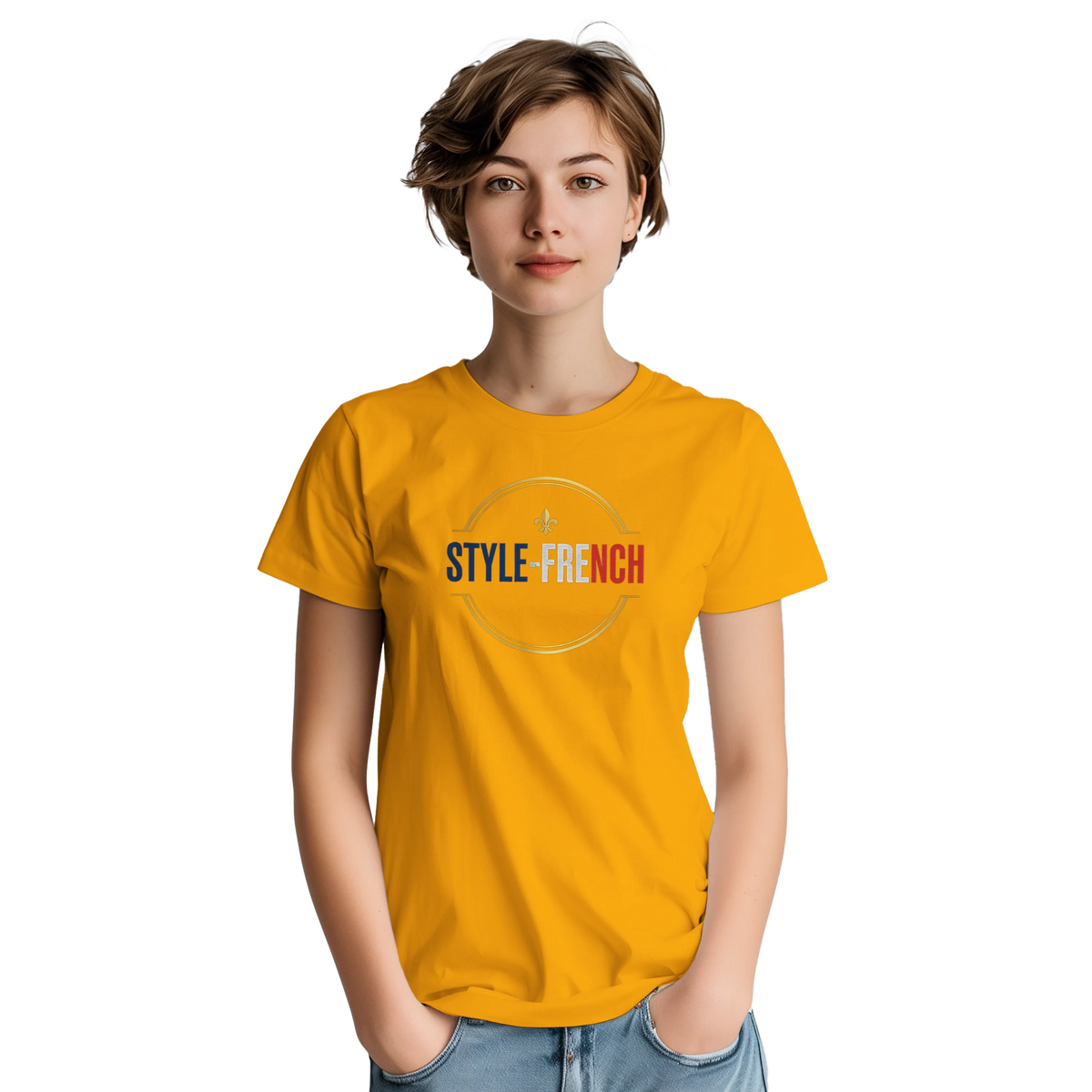 T-Shirt Femme Rose Cathédrale | Gildan 5000 Coton Épais