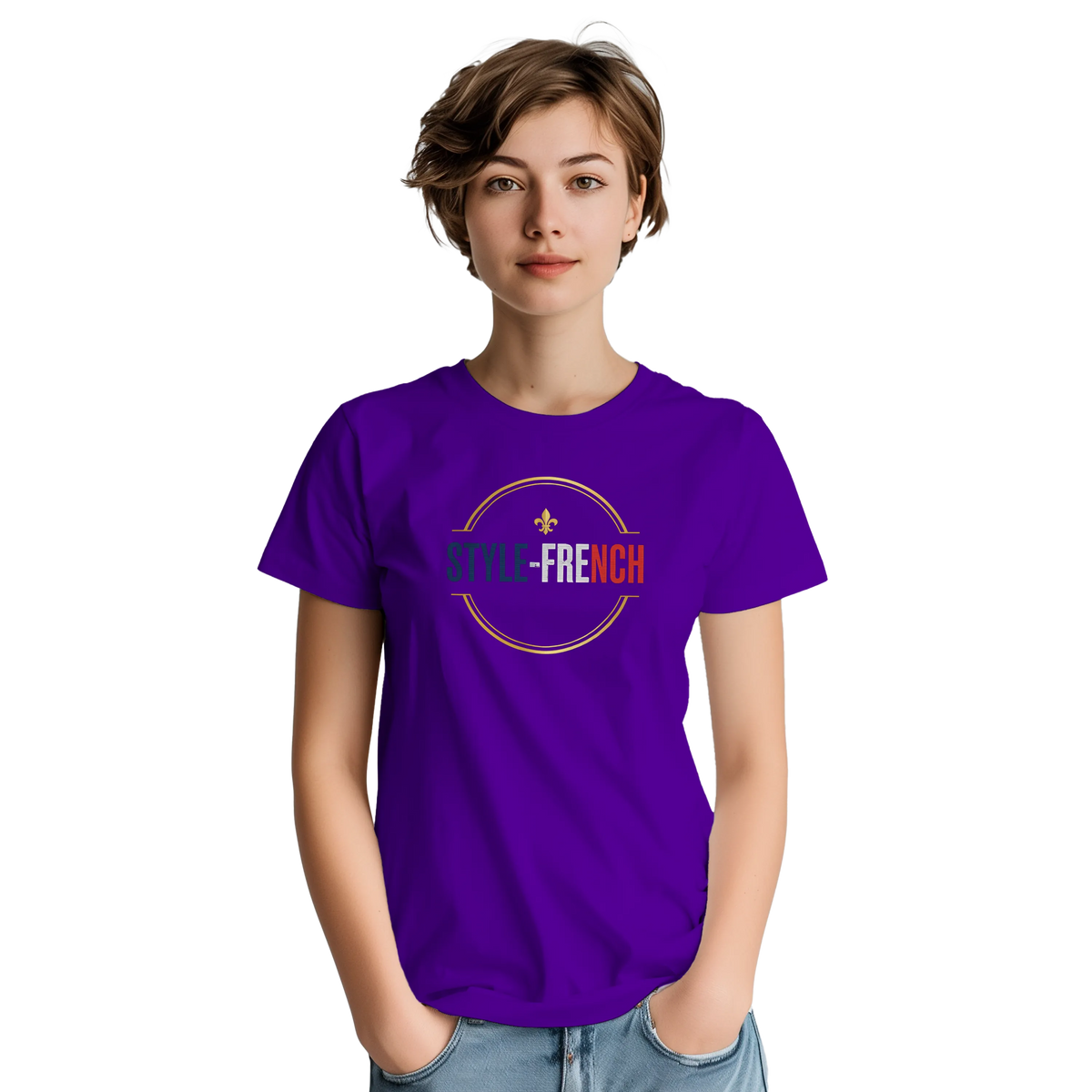 T-Shirt Femme Rose Cathédrale | Gildan 5000 Coton Épais