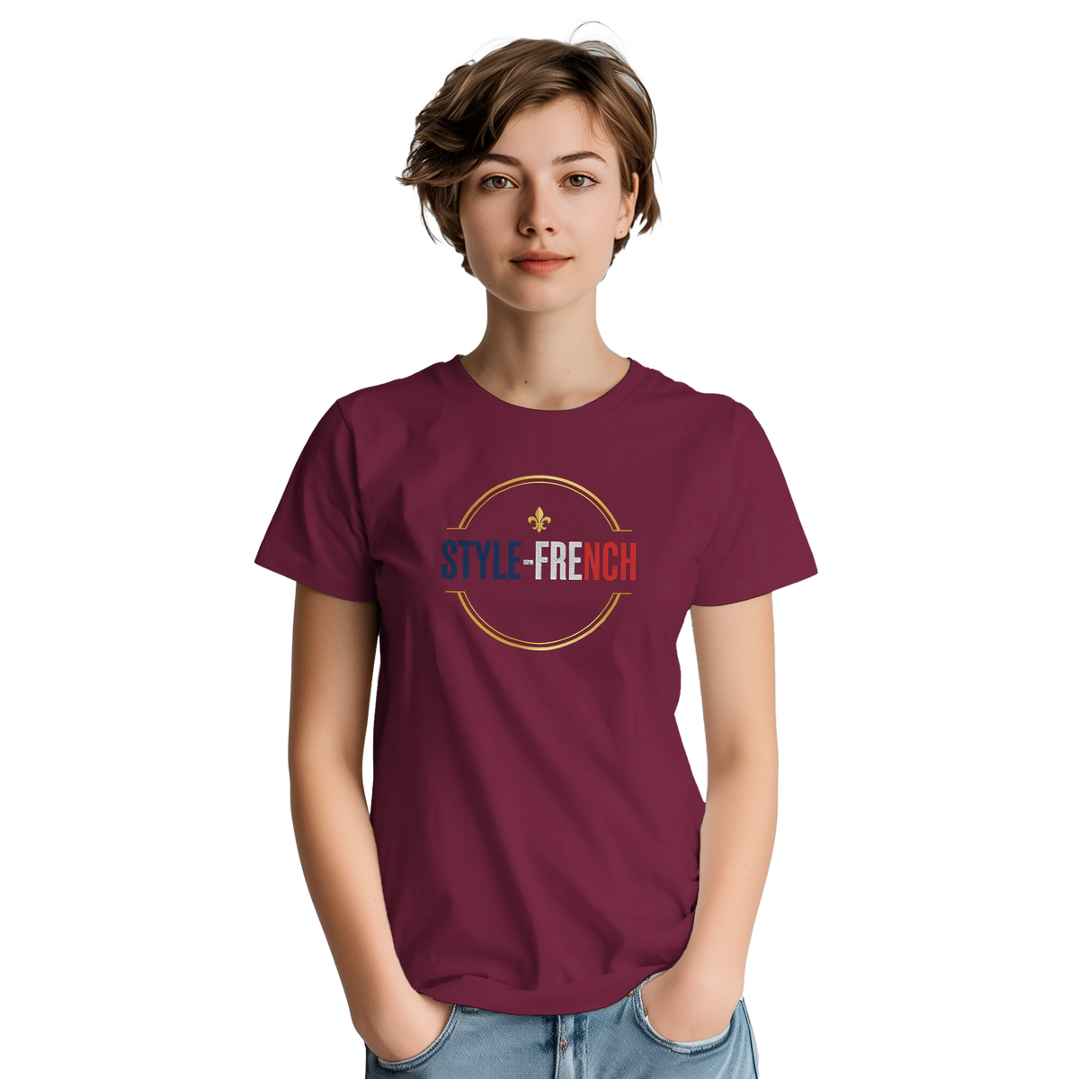 T-shirt Femme Jeanne d'Arc - Symbole Iconique en Coton Premium
