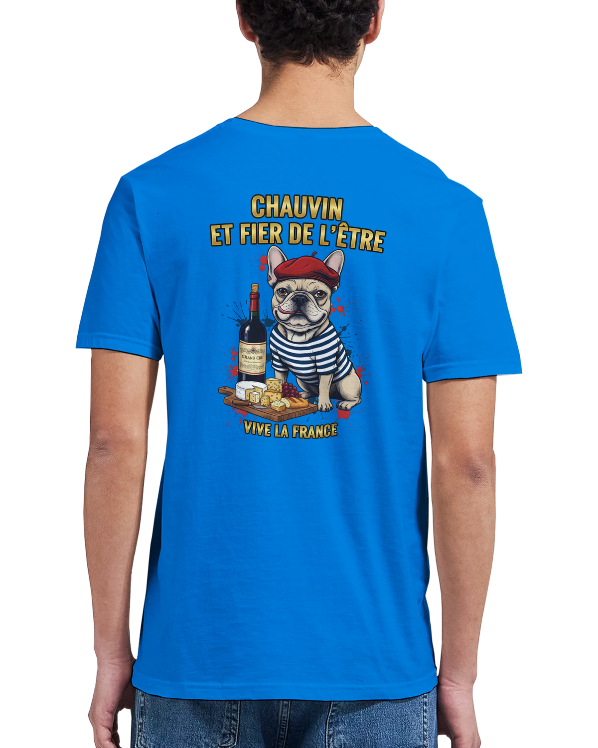 T-shirt Homme Chauvin et Fier de l'Être - Classique Ras du Cou Gildan 64000