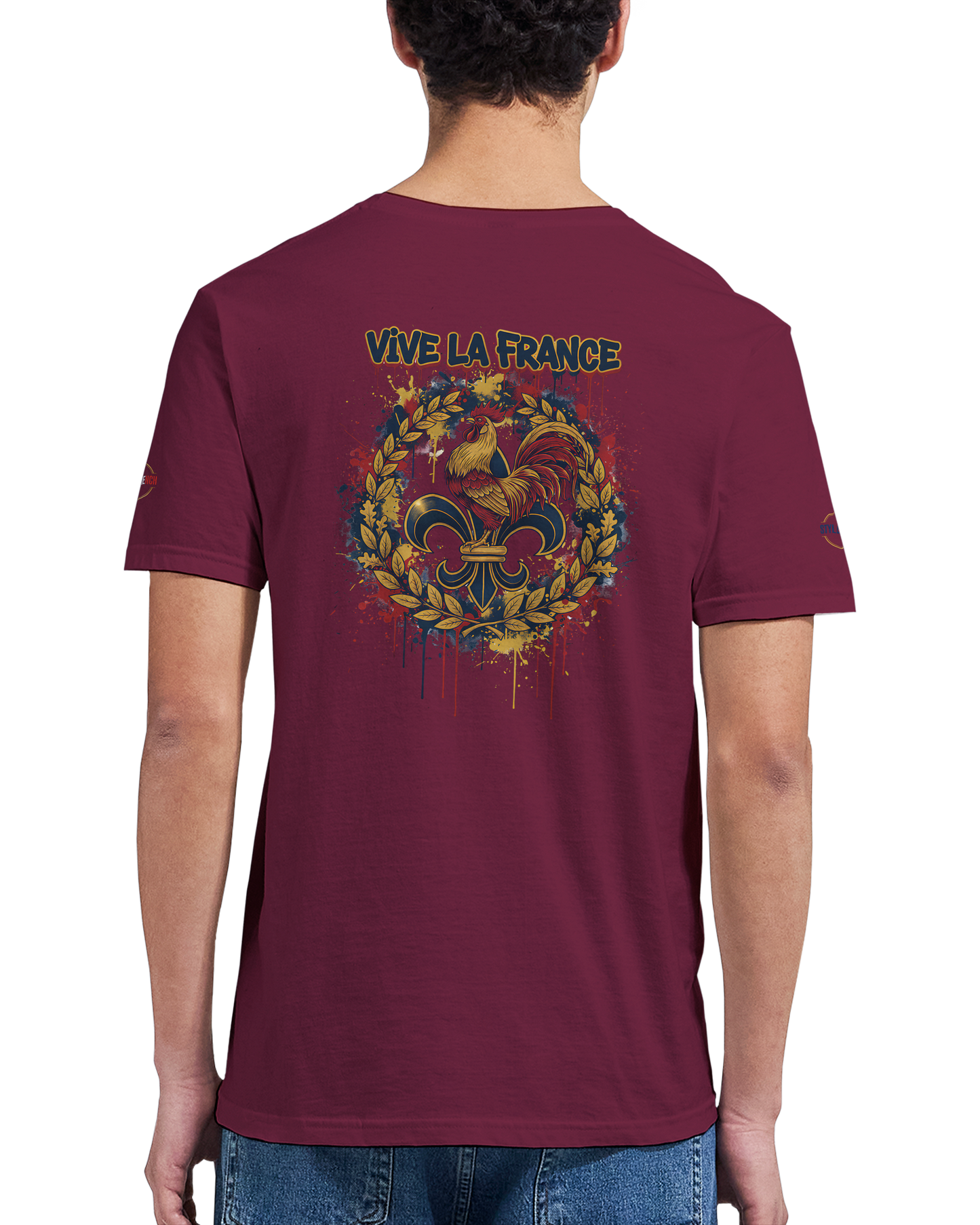 T-shirt Homme 'Vive la France' – Coton Premium, Coupe Classique
