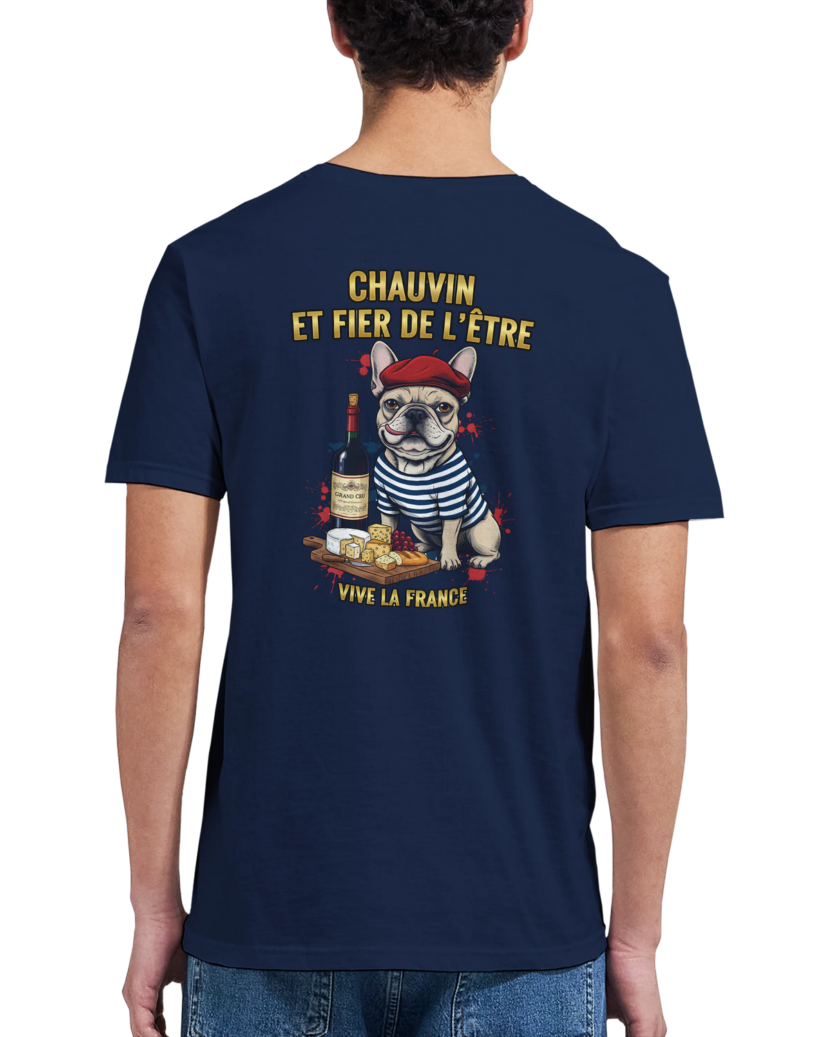 T-shirt Homme Chauvin et Fier de l'Être - Classique Ras du Cou Gildan 64000