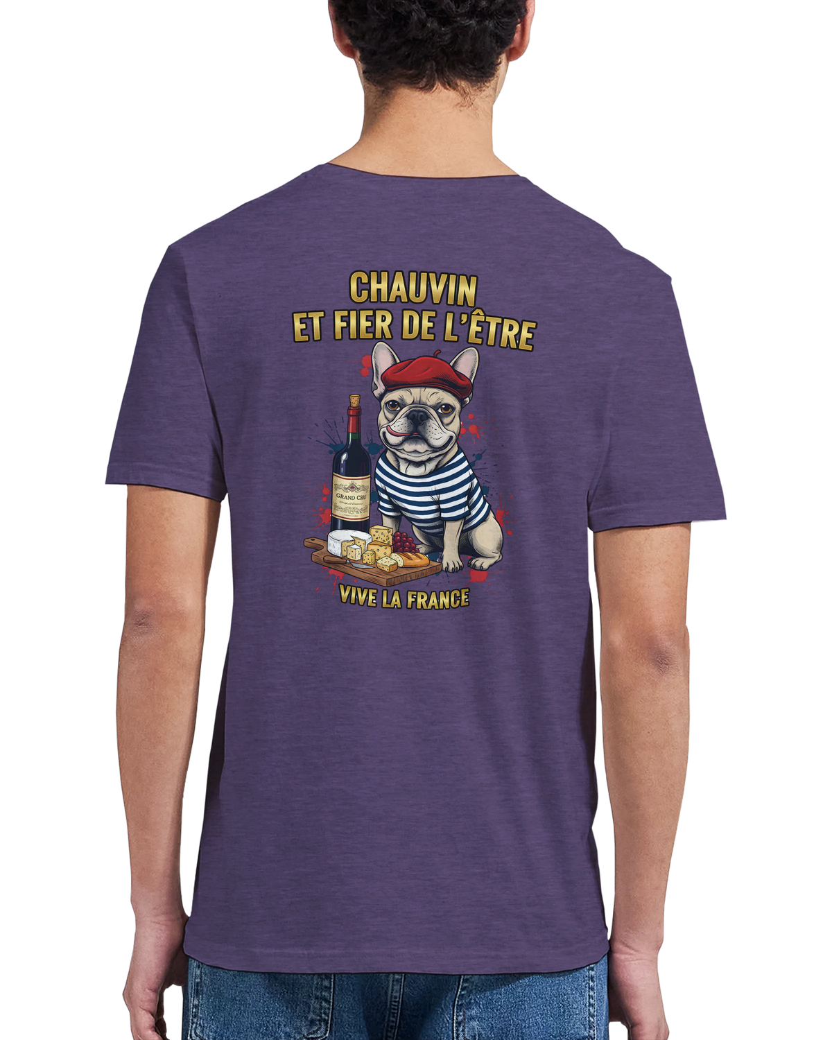 T-shirt Homme Chauvin et Fier de l'Être - Classique Ras du Cou Gildan 64000